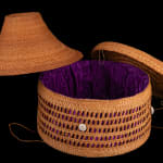 ISABEL RORICK (1955-) & MERLE ANDERSEN, HAIDA, OLD MASSET, HAIDA GWAII, Rain Hat with Hat Box, 1998 / 1999