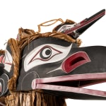 TONY GULBRANDSEN (1962-) TSIMSHIAN, Kwakwa̱ka̱ʼwakw Style G̲a̱luḵwiwe (Crooked Beak of Heaven) and Huxwhukw (Hok Hok) Double Mask, 1990s