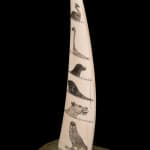 JOSEPHIE ACULIAK (1910-1968) INUKJUAK (PORT HARRISON), Curled Hare, Scenting Danger, 1960