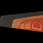 VICTOR MICHAEL WEST, TLINGIT, CREE, AND CELTIC, VANCOUVER / UCLUELET, BC, "Raven-Human" Paddle, Jan 2012