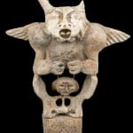 GOOTA ASHOONA (1967-) KINNGAIT (CAPE DORSET), Spirit with Hanging Janus-Face, 2000s