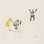 THOMASSIE KASUDLUAK, INUKJUAK (PORT HARRISON), Father Preparing Young Child for Summer Trek, 1987
