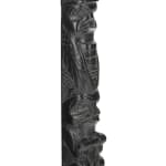 VICTOR MICHAEL WEST, TLINGIT, CREE, AND CELTIC, VANCOUVER / UCLUELET, BC, "Raven-Human" Paddle, Jan 2012