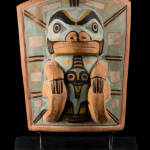 MUNGO MARTIN (1879-1962) KWAKWA̱KA̱ʼWAKW, Frog Frontlet, c. 1930