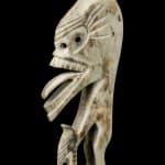 VICTOR MICHAEL WEST, TLINGIT, CREE, AND CELTIC, VANCOUVER / UCLUELET, BC, "Raven-Human" Paddle, Jan 2012