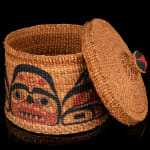 UNIDENTIFIED ALASKAN TSIMSHIAN ARTIST, Open Basket with Cherry Design, 1920s - 1930s