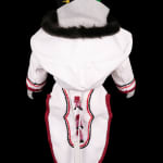 ELLEN SAVAGE (ELLEN SAVAGE XIDHOY) (1919-2004) DEG XINAG ATHABASCAN, Athabaskan Doll with Beaded Coat and Willow Root Basket, 12 Sept...