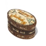 UNIDENTIFIED MAKER, MI'KMAQ, Quill Box with Geometric Designs, mid-19th century