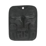CAPTAIN ANDREW BROWN (1879-1962), HAIDA,MASSET, HAIDA GWAII, Model Totem Pole, c. 1950s / 1960s