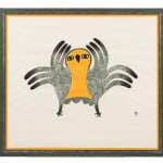 KENOJUAK ASHEVAK, C.C., R.C.A. (1927-2013) KINNGAIT (CAPE DORSET), Tuulliq Taanisiqtuq (Dancing Loon), 2006 #11