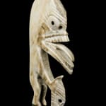 VICTOR MICHAEL WEST, TLINGIT, CREE, AND CELTIC, VANCOUVER / UCLUELET, BC, "Raven-Human" Paddle, Jan 2012