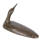 LUKTA QIATSUK (1928-2004) KINNGAIT (CAPE DORSET), Swimming Loon, 1990s