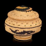 UNIDENTIFIED ALASKAN TSIMSHIAN ARTIST, Open Basket with Cherry Design, 1920s - 1930s
