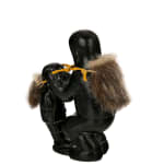 THOMASSIE KASUDLUAK, INUKJUAK (PORT HARRISON), Father Preparing Young Child for Summer Trek, 1987