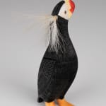 ELLEN SAVAGE (ELLEN SAVAGE XIDHOY) (1919-2004) DEG XINAG ATHABASCAN, Athabaskan Doll with Beaded Coat and Willow Root Basket, 12 Sept...