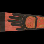 VICTOR MICHAEL WEST, TLINGIT, CREE, AND CELTIC, VANCOUVER / UCLUELET, BC, "Raven-Human" Paddle, Jan 2012