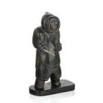 UNIDENTIFIED ARTIST, INUKJUAK (PORT HARRISON), Standing Hunter on Base, 1950s