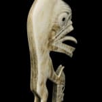 VICTOR MICHAEL WEST, TLINGIT, CREE, AND CELTIC, VANCOUVER / UCLUELET, BC, "Raven-Human" Paddle, Jan 2012