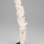 VICTOR MICHAEL WEST, TLINGIT, CREE, AND CELTIC, VANCOUVER / UCLUELET, BC, "Raven-Human" Paddle, Jan 2012
