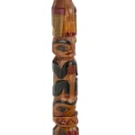 VICTOR MICHAEL WEST, TLINGIT, CREE, AND CELTIC, VANCOUVER / UCLUELET, BC, "Raven-Human" Paddle, Jan 2012