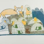 VICTORIA MAMNGUQSUALUK (1930-2016) QAMANI'TUAQ (BAKER LAKE), Untitled Work on Cloth, late 1970s
