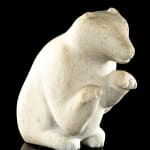 Attr: KENOJUAK ASHEVAK, C.C., R.C.A. (1927-2013) KINNGAIT (CAPE DORSET), Seated Dog, early 1970s