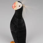 ELLEN SAVAGE (ELLEN SAVAGE XIDHOY) (1919-2004) DEG XINAG ATHABASCAN, Athabaskan Doll with Beaded Coat and Willow Root Basket, 12 Sept...