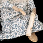 ELLEN SAVAGE (ELLEN SAVAGE XIDHOY) (1919-2004) DEG XINAG ATHABASCAN, Athabaskan Doll with Beaded Coat and Willow Root Basket, 12 Sept...