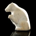 Attr: KENOJUAK ASHEVAK, C.C., R.C.A. (1927-2013) KINNGAIT (CAPE DORSET), Seated Dog, early 1970s