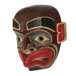 JACK JAMES (c. 1902-1980) KWAKWA̱KA̱ʼWAKW, Ba̱k’wa̱s (Wild Man) Mask, c. 1960