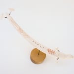 ELLEN SAVAGE (ELLEN SAVAGE XIDHOY) (1919-2004) DEG XINAG ATHABASCAN, Athabaskan Doll with Beaded Coat and Willow Root Basket, 12 Sept...