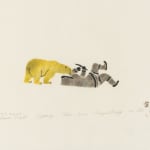 THOMASSIE KASUDLUAK, INUKJUAK (PORT HARRISON), Father Preparing Young Child for Summer Trek, 1987