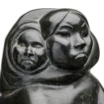OSUITOK IPEELEE, R.C.A. (1923-2005) KINNGAIT (CAPE DORSET), Mother with Child, Scraping a Skin, c. 1980-82