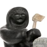 THOMASSIE KASUDLUAK, INUKJUAK (PORT HARRISON), Father Preparing Young Child for Summer Trek, 1987