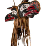 TONY GULBRANDSEN (1962-) TSIMSHIAN, Kwakwa̱ka̱ʼwakw Style G̲a̱luḵwiwe (Crooked Beak of Heaven) and Huxwhukw (Hok Hok) Double Mask, 1990s