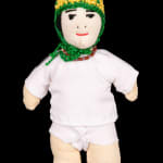 ELLEN SAVAGE (ELLEN SAVAGE XIDHOY) (1919-2004) DEG XINAG ATHABASCAN, Athabaskan Doll with Beaded Coat and Willow Root Basket, 12 Sept...