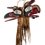 TONY GULBRANDSEN (1962-) TSIMSHIAN, Kwakwa̱ka̱ʼwakw Style G̲a̱luḵwiwe (Crooked Beak of Heaven) and Huxwhukw (Hok Hok) Double Mask, 1990s