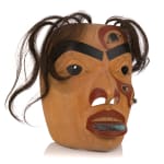 UNIDENTIFIED NUU-CHAH-NULTH ARTISTS, Two Miniature Baskets and a Miniature Rain Hat, 1990s
