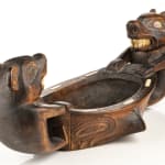 AUGUSTUS BEAN (1850-1926) and RUDOLPH WALTON (1867-1951), TLINGIT, SITKA, ALASKA, Double Bear Feast Bowl, c. 1900