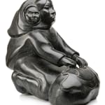OSUITOK IPEELEE, R.C.A. (1923-2005) KINNGAIT (CAPE DORSET), Mother with Child, Scraping a Skin, c. 1980-82