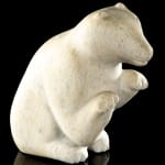 Attr: KENOJUAK ASHEVAK, C.C., R.C.A. (1927-2013) KINNGAIT (CAPE DORSET), Seated Dog, early 1970s