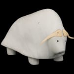 JOSEPHIE ACULIAK (1910-1968) INUKJUAK (PORT HARRISON), Curled Hare, Scenting Danger, 1960