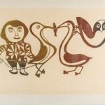 GEORGE TATANNIQ (1910-1991), QAMANI’TUAQ (BAKER LAKE), Man Pondering with a Pipe, c. 1980