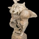 GOOTA ASHOONA (1967-) KINNGAIT (CAPE DORSET), Spirit with Hanging Janus-Face, 2000s