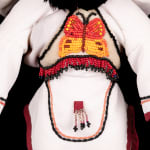 ELLEN SAVAGE (ELLEN SAVAGE XIDHOY) (1919-2004) DEG XINAG ATHABASCAN, Athabaskan Doll with Beaded Coat and Willow Root Basket, 12 Sept...