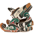 UNIDENTIFIED NUU-CHAH-NULTH ARTISTS, Two Miniature Baskets and a Miniature Rain Hat, 1990s