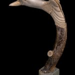 GOOTA ASHOONA (1967-) KINNGAIT (CAPE DORSET), Spirit with Hanging Janus-Face, 2000s