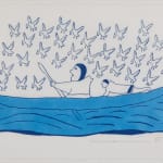 UNIDENTIFIED ARTIST, QAMANI'TUAQ (BAKER LAKE), Untitled Wallhanging (Inuit and Arctic Birds)