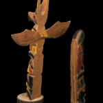 VICTOR MICHAEL WEST, TLINGIT, CREE, AND CELTIC, VANCOUVER / UCLUELET, BC, "Raven-Human" Paddle, Jan 2012