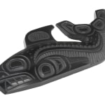 VICTOR MICHAEL WEST, TLINGIT, CREE, AND CELTIC, VANCOUVER / UCLUELET, BC, "Raven-Human" Paddle, Jan 2012